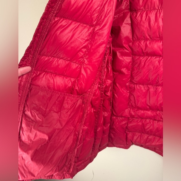 Calvin Klein Packable Lightweight Premium Down Puffer Jacket Red Women's S FLAW - Picture 5 of 15